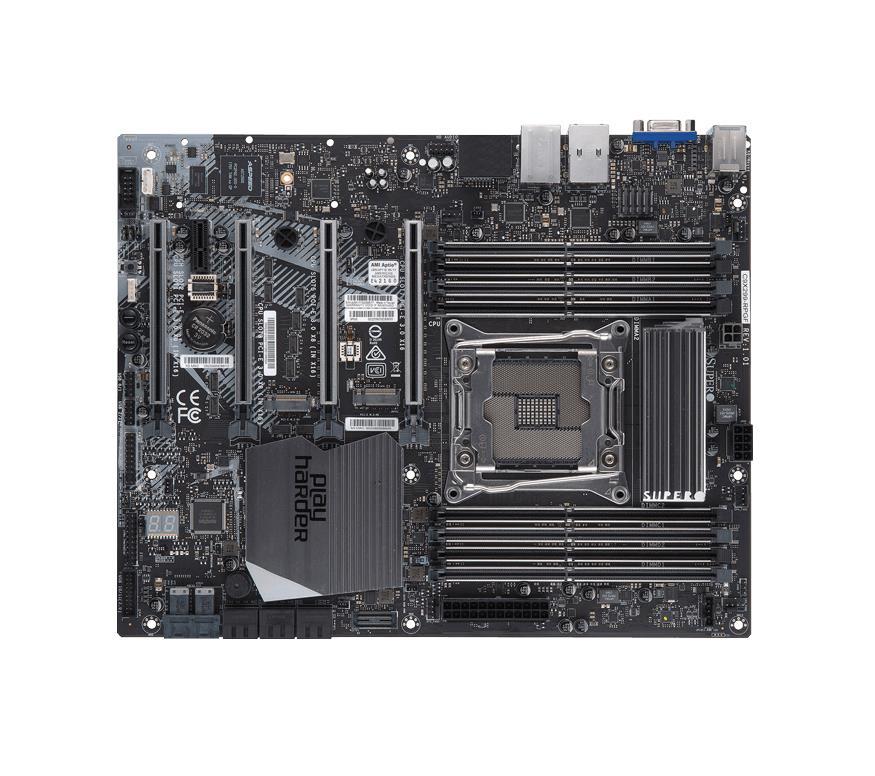MBD-C9X299-RPGF SuperMicro C9X299-RPGF Socket LGA 2066 Intel X299 Chipset Core i5 X-Series/ Core i7 X-Series/ Core i9 Extreme X-Series/ Core i9 X-Series Processors Support DDR4 8x DIMM 6x SATA3 6.0Gb/s ATX Motherboard (Refurbished)