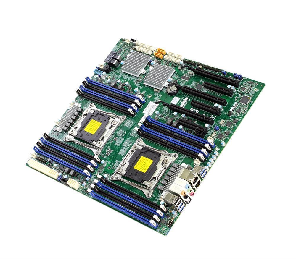 MBD-X10DAC-B SuperMicro X10DAC Dual Socket R3 LGA 2011 Xeon E5-2600 v4 / v3 Intel C612 Chipset DDR4 16 x DIMM 10 x SATA 6Gbps E-ATX Server Motherboard (Refurbished)