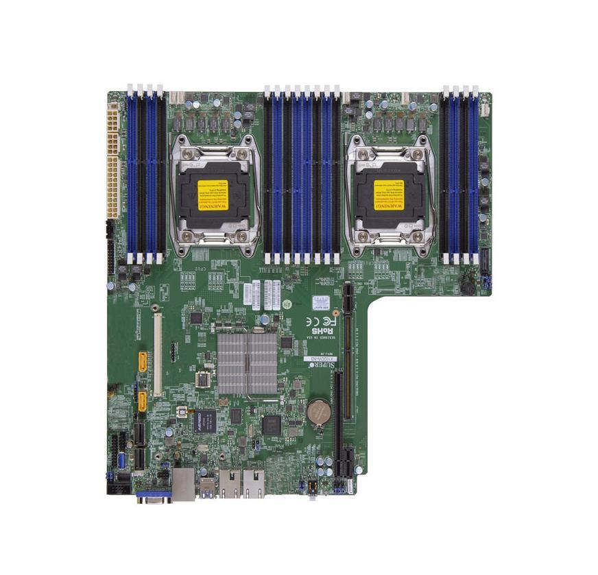 MBD-X10DDW-IN-O SuperMicro X10DDW-iN Dual Socket LGA 2011 Intel C612 Chipset Xeon E5-2600 v4/v3 Processors Support DDR4 16x DIMM 10x SATA3 6Gbps Proprietary WIO Server Motherboard (Refurbished)