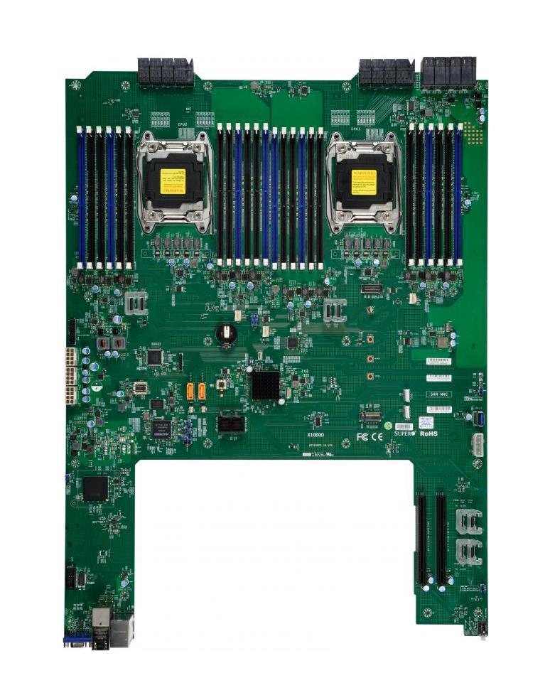 MBD-X10DGO SuperMicro X10DGO Socket LGA 2011 Intel C612 Chipset Intel Xeon E5-2600 v3/v4 Processors Support DDR4 24x DIMM 10x SATA3 6.0Gb/s Proprietary Server Motherboard (Refurbished)
