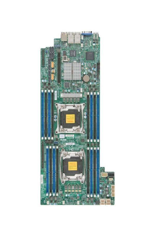 MBD-X10DRFR SuperMicro X10DRFR Dual Socket LGA 2011 Intel C612 Chipset Xeon E5-2600 v4/v3 Processors Support DDR4 16x DIMM 10x SATA3 6.0Gb/s Proprietary Server Motherboard (Refurbished)