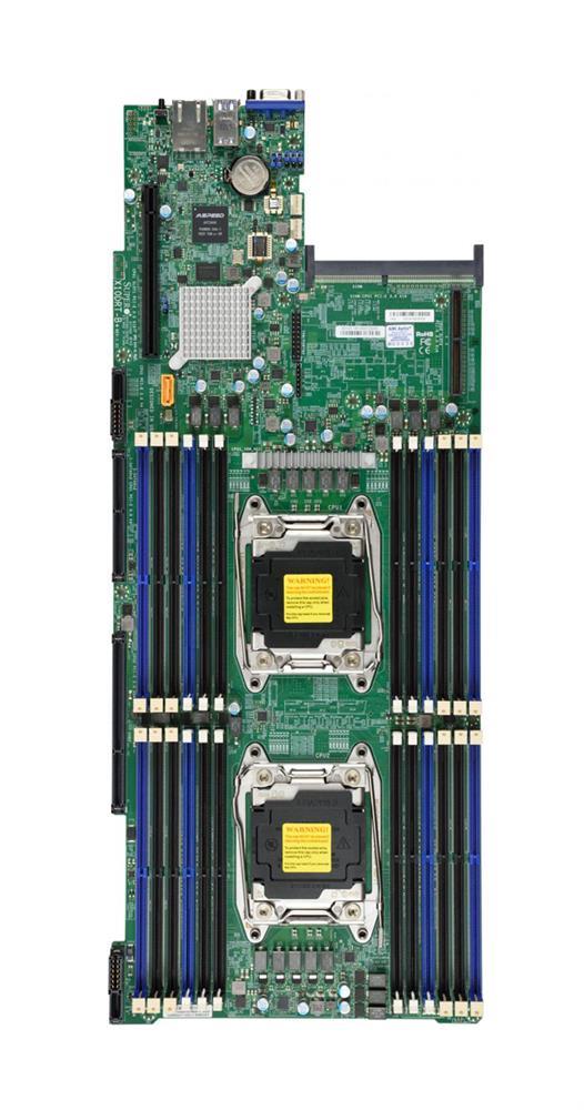 MBD-X10DRT-B+Plus SuperMicro Socket R3 LGA 2011 Xeon Processor E5-2600 V4 Intel C612 Chipset DDR4 24 x DIMM 6 x SATA 6Gpbs Proprietary Server Motherboard (Refurbished) MBD-X10DRT-B+