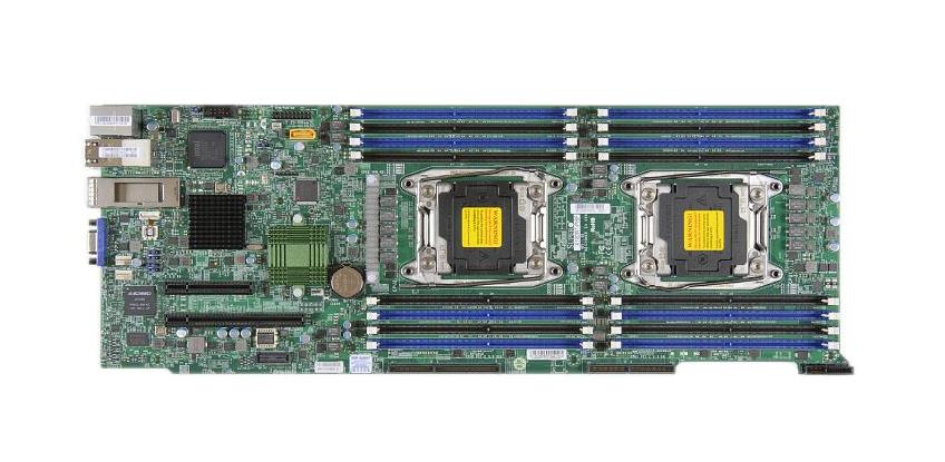 MBD-X10DRT-PIBQ SuperMicro X10DRT-PIBQ Dual Socket R3 LGA 2011 Intel C612 Chipset Xeon E5-2600 v4/v3 Processors Support DDR4 16x DIMM 10x SATA3 6.0Gb/s Proprietary Twin Server Motherboard (Refurbished)