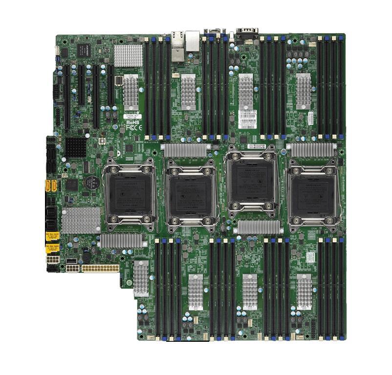 MBD-X10QBL-CT-P SuperMicro X10QBL-CT Quad Socket LGA 2011 Intel C602J Chipset Xeon E7-8800 v4/v3 E7-4800 v4/v3 Processors Support DDR4 32x DIMM 2x SATA3 12.0Gb/s Proprietary Server Motherboard (Refurbished)