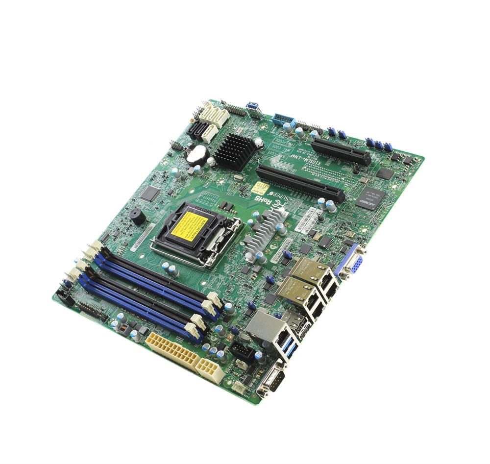 MBD-X10SLM+-LN4F-B SuperMicro Intel C224 Express PCH Xeon E3-1200 v3/ 4th Gen Core i3/ Pentium/ Celeron Processors Support Single socket H3 LGA-1150 micro-ATX Server Motherboard (Refurbished)