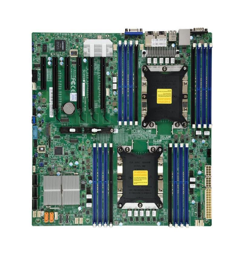 MBD-X11DPI-T-O SuperMicro X11DPI-T Socket P LGA-3647 Intel C621 Chipset Intel Xeon Scalable Processors Support DDR4 16x DIMM 14x SATA3 6.0Gb/s Extended-ATX Server Motherboard (Refurbished)