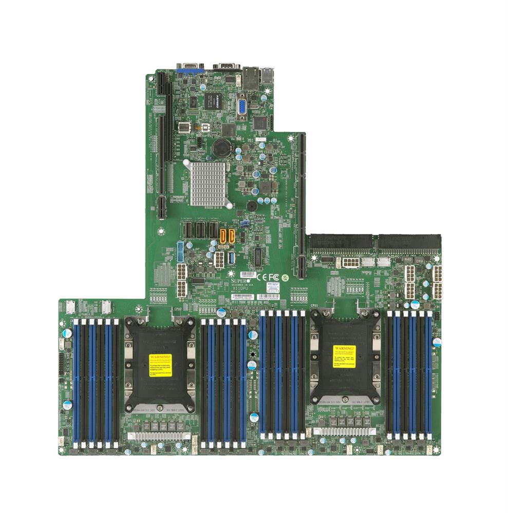 MB-SM-X11DPU SuperMicro X11DPU Socket LGA 3647 Intel C621 Chipset Intel Xeon Scalable Processors Support DDR4 24x DIMM 14x SATA3 6.0Gb/s Proprietary Ultra/WIO Motherboard (Refurbished)