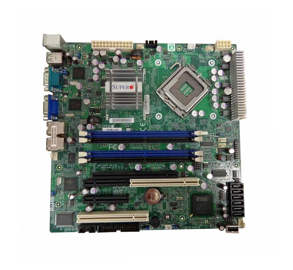 MBD-X7SBL-LN2-B SuperMicro X7SBL-LN2 Socket LGA 775 Intel 3200 + ICH9R Chipset Intel Xeon 3000/ Core 2 Quad/Duo Processors Support DDR2 4x DIMM 6x SATA 3.0Gb/s Micro-ATX Server Motherboard (Refurbished)