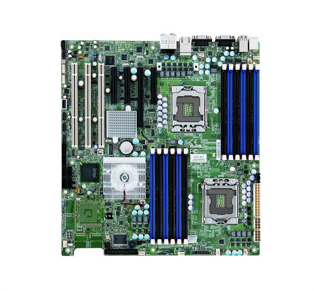 MBD-X8DAE-O SuperMicro X8DAE Dual Socket LGA 1366 Intel 5520 Chipset Intel Xeon 5600/5500 Processors Support DDR3 12x DIMM 6x SATA2 3.0Gb/s Extended-ATX Server Motherboard (Refurbished)