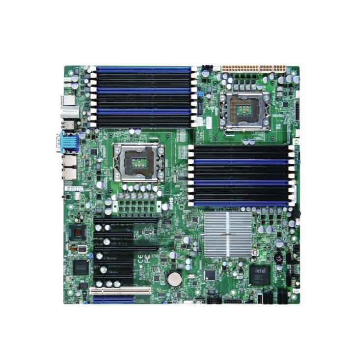 MBD-X8DTN+-F-LR-O SuperMicro X8DTN+-F-LR Dual Socket LGA 1366 Intel 5520 Chipset Xeon 5600/5500 Processors Support DDR3 18x DIMM 6x SATA2 3.0Gb/s Extended-ATX Server Motherboard (Refurbished)