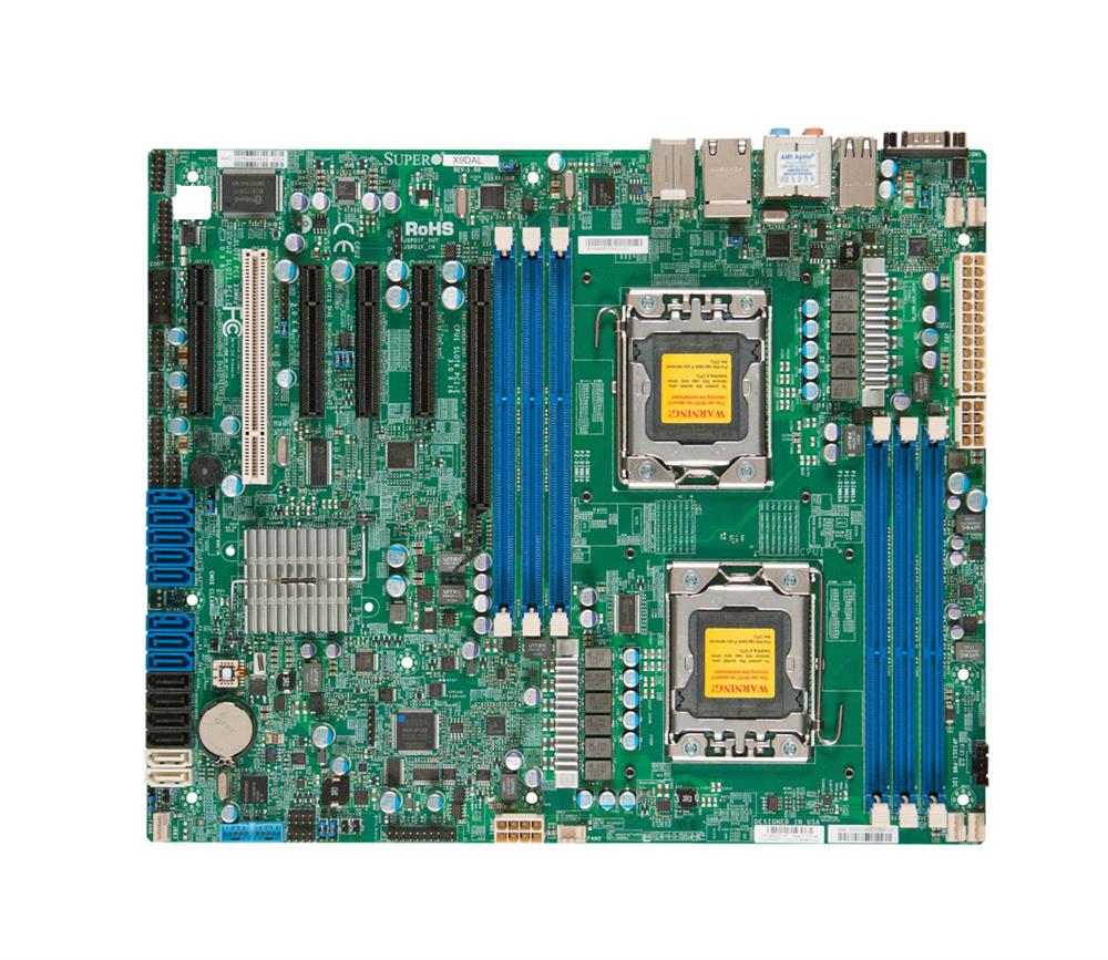 MBD-X9DAL-I-O SuperMicro X9DAL-i Dual Socket LGA 1356 Intel C602 Chipset Xeon E5-2400 Series Processors Support DDR3 6x DIMM 8x SATA2 3.0Gb/s ATX Server Motherboard (Refurbished)