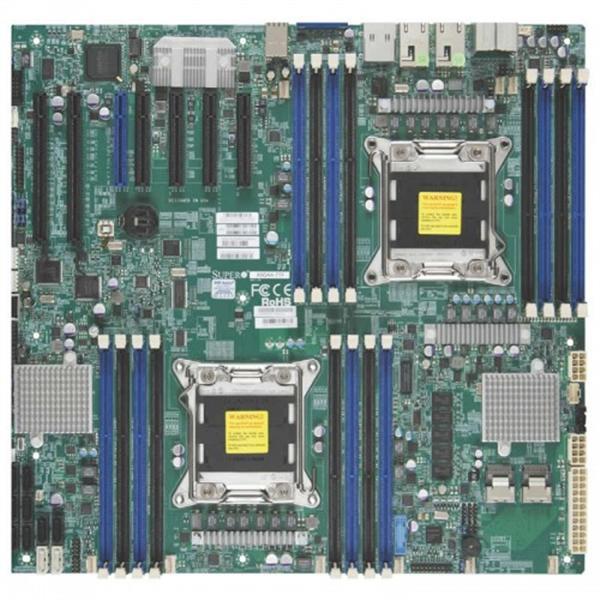 MBD-X9DAX-7F-HFT-O SuperMicro X9DAX-7F-HFT Dual Socket LGA 2011 Intel C602 Chipset Xeon E5-2600/ E5-2600 v2 Processors Support DDR3 16x DIMM 8x SATA2 3.0Gb/s Enhanced Extended-ATX Server Motherboard (Refurbished)