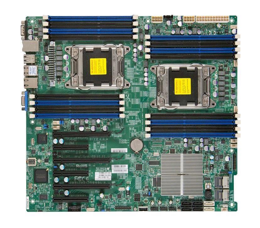 MBD-X9DR3-F SuperMicro X9DR3-F Dual Socket LGA 2011 intel C606 Chipset Intel Xeon E5-2600/E5-2600 v2 Processors Support DDR3 16x DIMM 4x SATA2 3.0Gb/s E-ATX Server Motherboard (Refurbished)