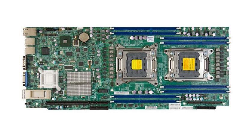 MBD-X9DRT-HIBQF-B SuperMicro X9DRT-HIBQF Dual Socket LGA 2011 Intel C602 Chipset Intel Xeon E5-2600/ E5-2600 v2 Processors Support DDR3 8x DIMM 5x SATA2 3.0Gb/s Proprietary Server Motherboard (Refurbished)