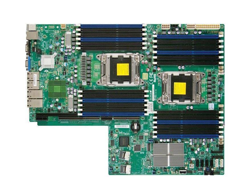 MBD-X9DRW-3TF+-B SuperMicro X9DRW-3TF+ Dual Socket LGA-2011 Intel C606 Chipset Xeon E5-2600/ E5-2600 v2 Series Processors Support DDR3 24x DIMM 4x SATA2 3.0Gb/s Proprietary WIO Server Motherboard (Refurbished)