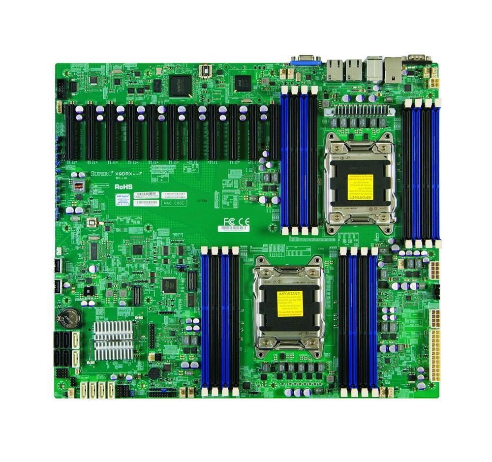 MBD-X9DRX+-F-B SuperMicro X9DRX+-F Dual Socket LGA 2011 Intel C602 Chipset Intel Xeon E5-2600/E5-2600 v2 Processors Support DDR3 16x DIMM 8x SATA2 3.0Gb/s Proprietary Server Motherboard (Refurbished)