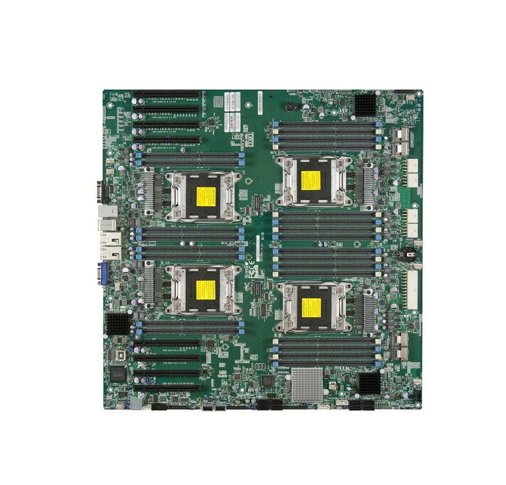 MBD-X9QR7-TF+ SuperMicro X9QR7-TF+ Quad Socket LGA 2011 Intel C602 Chipset Intel Xeon E5-4600 v2/ E5-4600 Processors Support DDR3 32x DIMM 2x SATA2 3.0Gb/s Proprietary Server Motherboard (Refurbished)