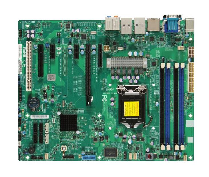 MBD-X9SAE-V-O SuperMicro X9SAE-V Single Socket LGA 1155 Intel C216 Express PCH Chipset Xeon E3-1200 v2/ Core i3 / i5 / i7 / Pentium / Celeron Processors Support DDR3 4x DIMM 2x SATA3 6.0Gb/s ATX Server Motherboard (Refurbished)