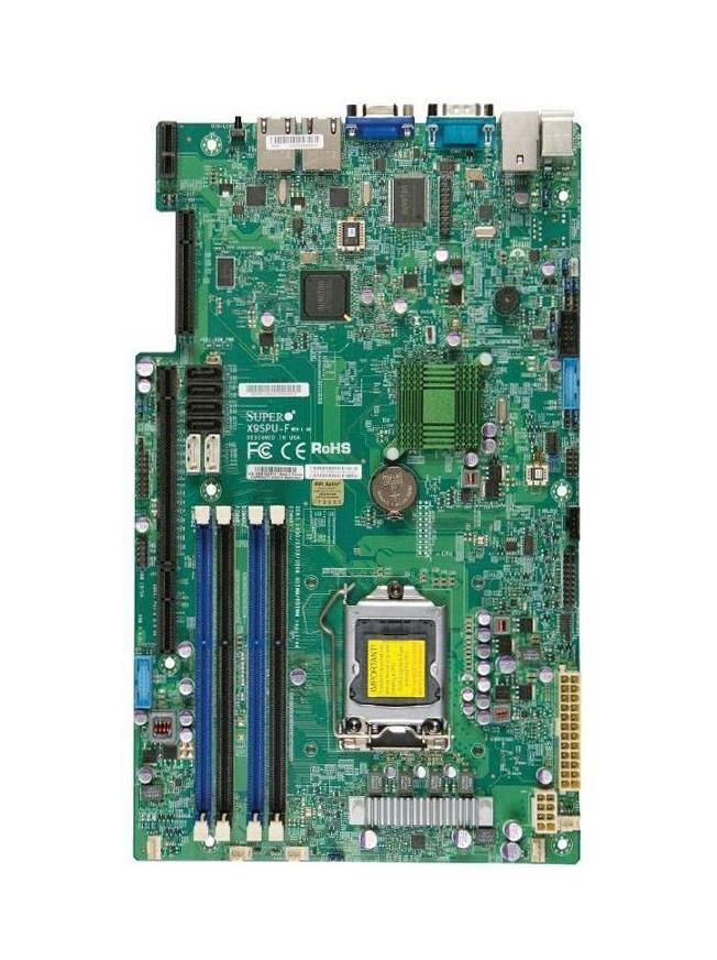 MBD-X9SPU-F-B SuperMicro Single Socket LGA 1155 Intel C216 Express Chipset Intel Xeon E3-1200/ E3-1200 v2 Core i3/ 2nd/3rd Generation Pentium/ Celeron Processors Support DDR3 4x DIMM 2x SATA3 6.0Gb/s Proprietary UIO Server Motherboard (Refurbished)
