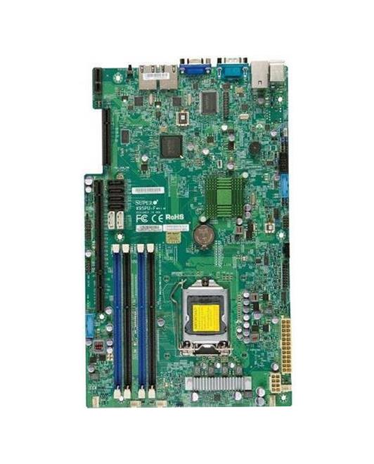 MBD-X9SPU-F-O SuperMicro Single Socket LGA 1155 Intel C216 Express Chipset Intel Xeon E3-1200/ E3-1200 v2 Core i3/ 2nd/3rd Generation Pentium/ Celeron Processors Support DDR3 4x DIMM 2x SATA3 6.0Gb/s Proprietary UIO Server Motherboard (Refurbished)