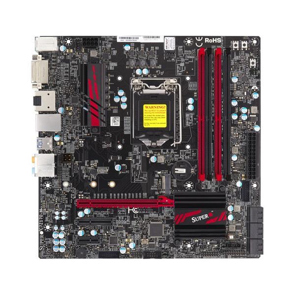 MBDC7Z170MO SuperMicro C7Z170-M Intel Core i7/i5/i3 6th Gen Processors Z170 Express Chipset Socket LGA1151 micro-ATX Motherboard (Refurbished)