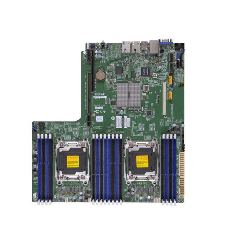 MBDX10DDWIB SuperMicro X10DDW-I Dual Socket R3 LGA 2011 Xeon E5-2600 v4 / v3 Intel C612 Chipset DDR4 16 x DIMM 10 x SATA 6Gbps Proprietary WIO Server Motherboard (Refurbished)
