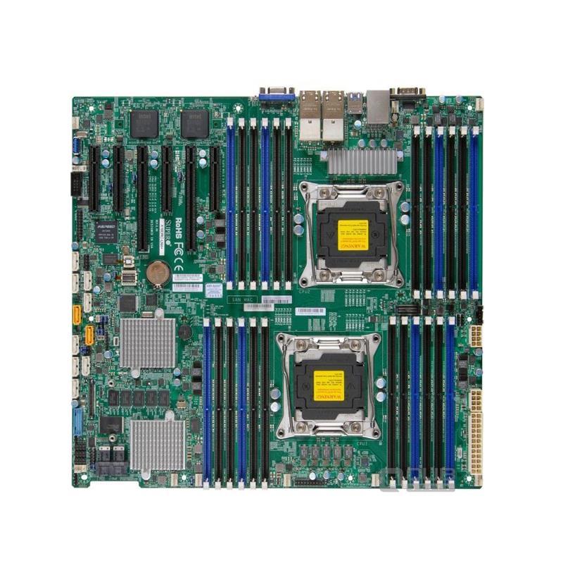 MBDX10DRCT4B SuperMicro X10DRC-T4+ Dual Socket R3 LGA 2011 Intel C612 Chipset Xeon E5-2600 v4/v3 Processors Support DDR4 24x DIMM 10x SATA 6.0Gb/s Enhanced Extended-ATX Server Motherboard (Refurbished)