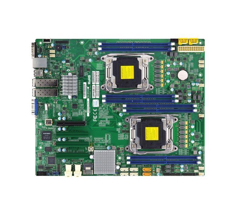 MBDX10DRDLTP SuperMicro X10DRD-LTP Dual Socket R3 LGA 2011 Xeon E5-2600 v4 / v3 Intel C612 Chipset DDR4 8 x DIMM 6 x SATA 6Gbps E-ATX Server Motherboard (Refurbished)