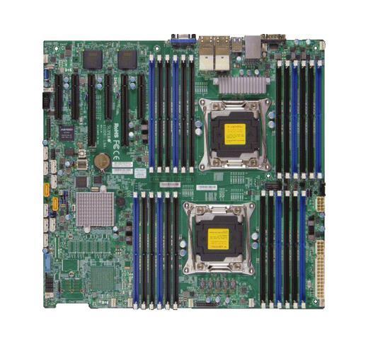 MBDX10DRILN4B SuperMicro X10DRi-LN4 Dual Socket R3 LGA 2011 Xeon E5-2600 v4 / v3 Intel C612 Chipset DDR4 24 x DIMM 10 x SATA 6Gbps EE-ATX Server Motherboard (Refurbished)