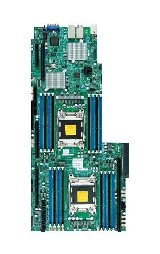MBDX9DRGHTFP SuperMicro Dual Socket LGA 2011 Intel C602 Chipset Xeon E5-2600/ E5-2600 v2 Processors Support DDR3 8x DIMM 8x SATA2 3.0Gb/s Proprietary Server Motherboard (Refurbished)