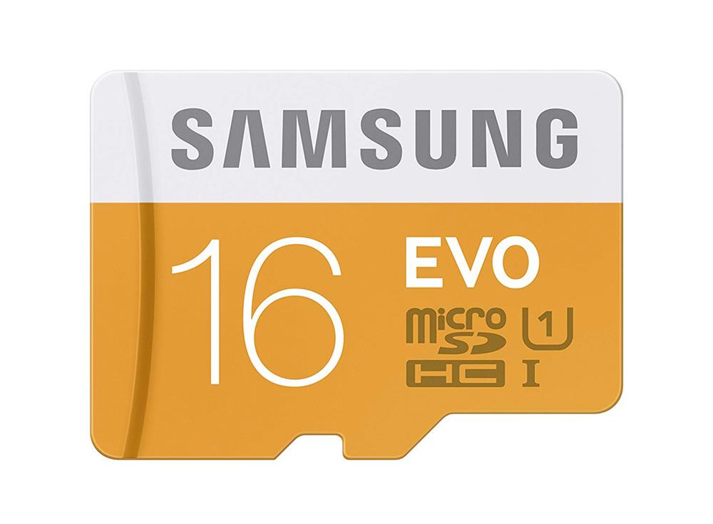 MBMP16DAAM Samsung EVO 16GB Class 10 microSDHC UHS-I Flash Memory Card