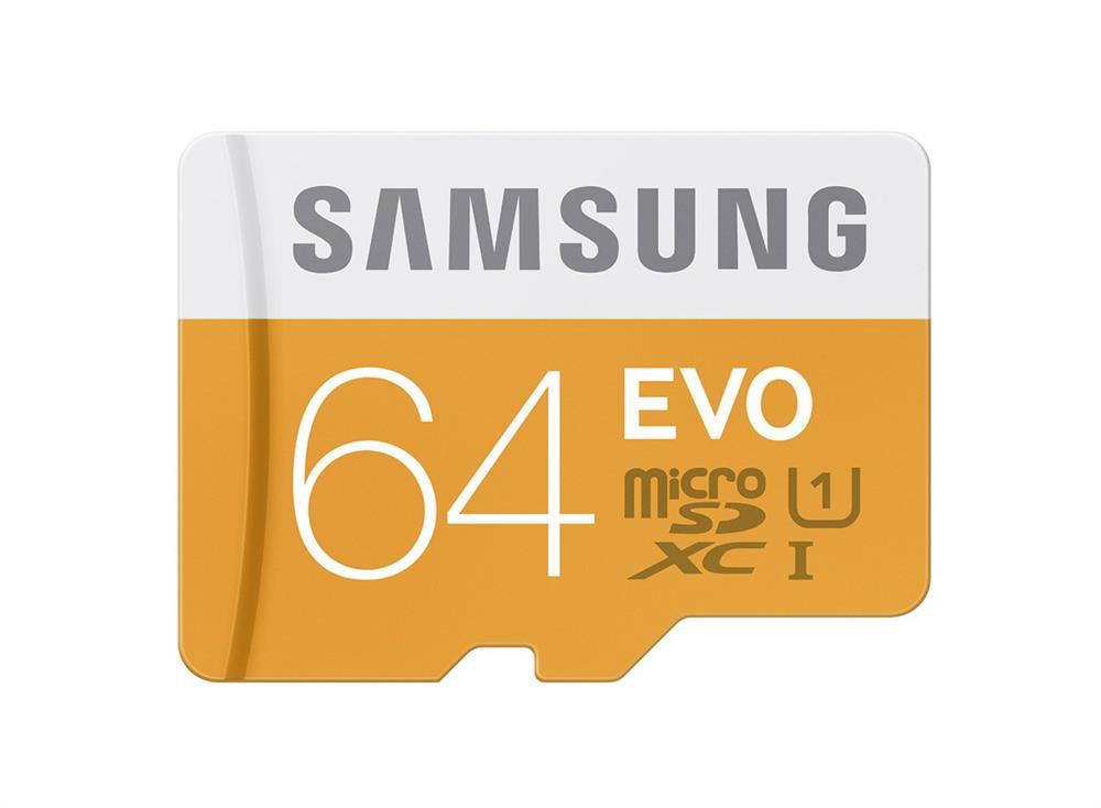 MBMP64DAAM Samsung Evo 64GB Class 10 microSDXC Flash Memory Card