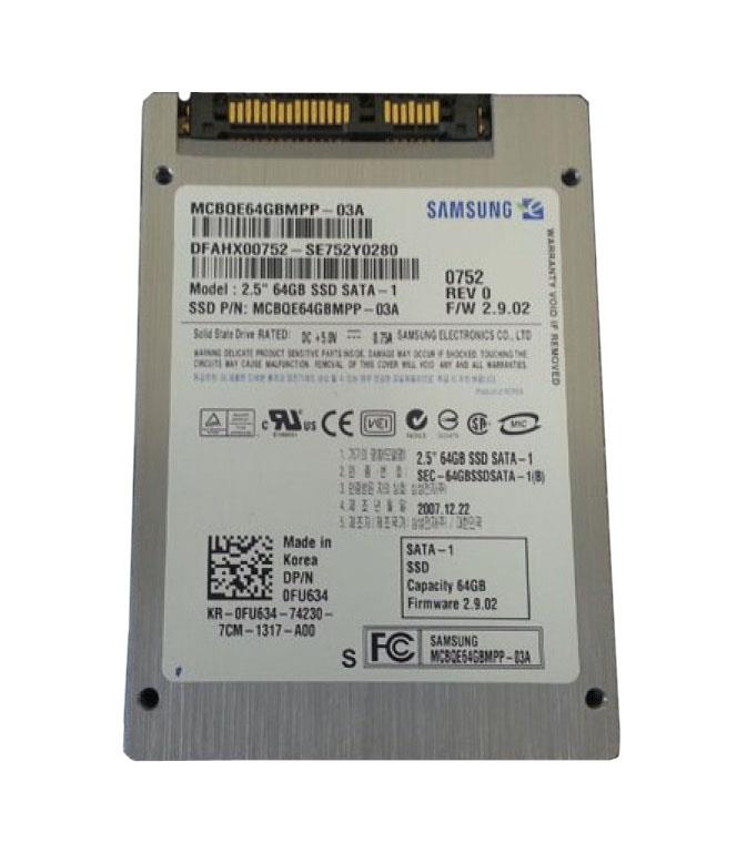 MCBQE64GBMPP-03A Samsung 64GB SLC SATA 1.5Gbps 2.5-inch Internal Solid State Drive (SSD)