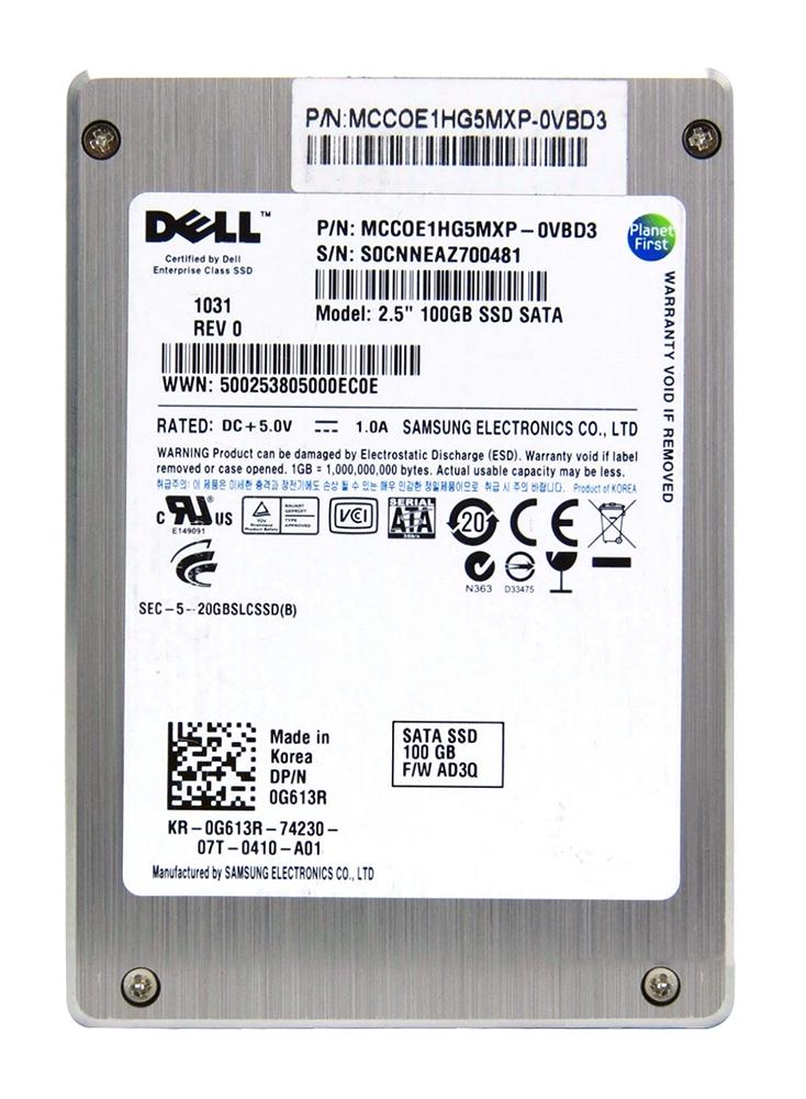 MCCOE1HG5MXP-0VBD3 Dell 100GB SLC SATA 3Gbps 2.5-inch Internal Solid State Drive (SSD) for EqualLogic Server Systems