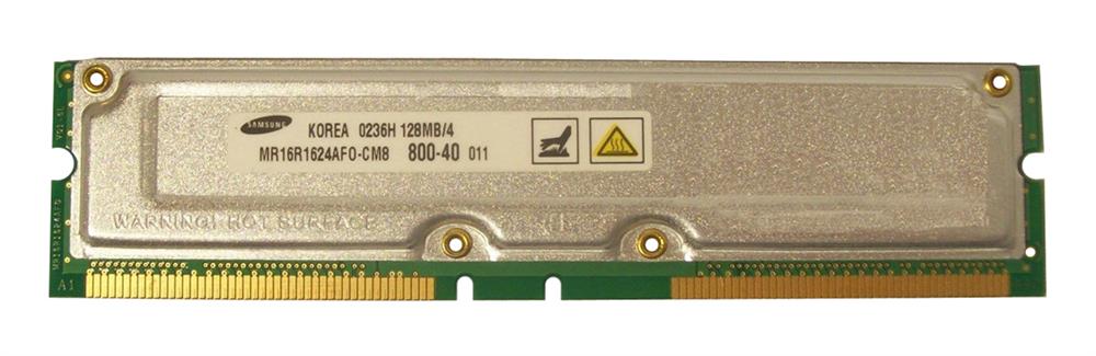 MD16R1628AF0-CM8 Samsung Rambus 256MB PC800 800MHz Non-ECC 232-Pin RDRAM RIMM Memory Module
