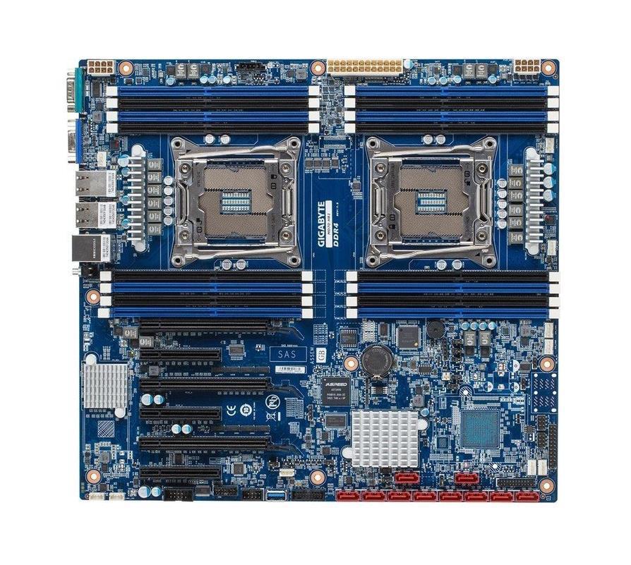 MD70-HB2(rev.1.0) Gigabyte Dual Socket LGA 2011-3 Intel C612 Chipset Xeon E5-2600 v3/ E5-2600 v4 Processors Support DDR4 16x DIMM 10x SATA 6.0Gb/s Extended ATX/ SSI EEB Motherboard (Refurbished) MD70-HB2 (rev. 1.0)
