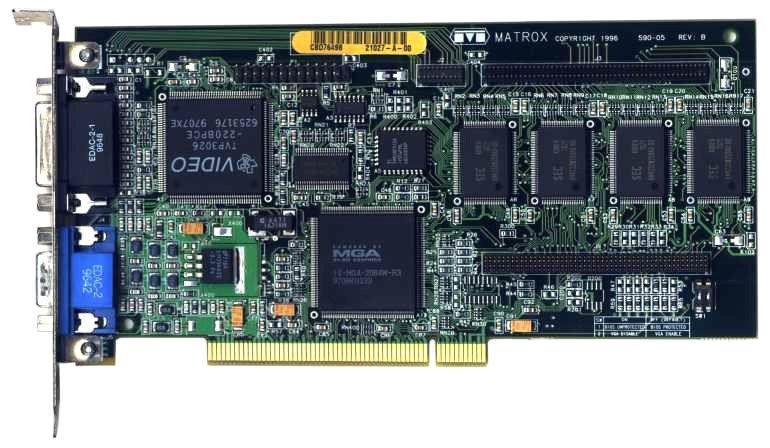 MGA-MIL/MODMC Matrox 4MB PCI VGA Video Graphics Card