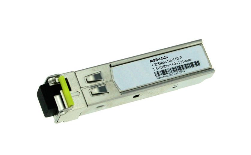 MGB-LB20 Planet Technology 1Gbps 1000Base-BX Single-mode Fiber 20km 1550nm SFP Mini-GBIC Transceiver Module