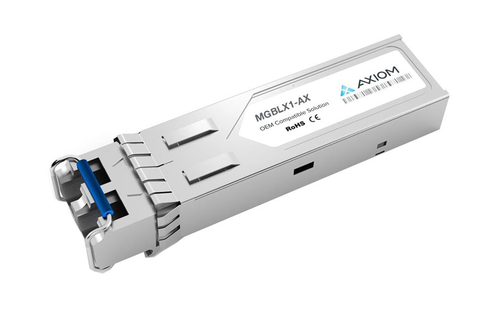 MGBLX1-AX Axiom 1Gbps 1000Base-LX Single-mode Fiber 10km 1310nm Duplex LC Connector SFP (mini-GBIC) Transceiver Module for Linksys Compatible