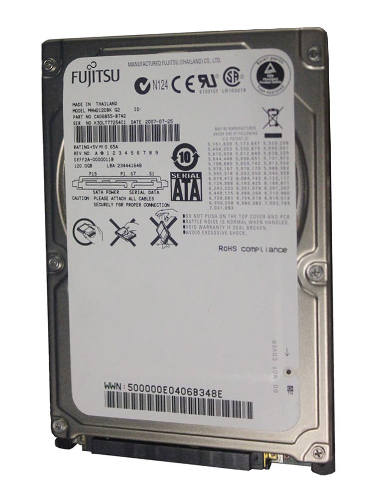 MHW2120BK Fujitsu Mobile 120GB 7200RPM SATA 3Gbps 8MB Cache 2.5-inch Internal Hard Drive