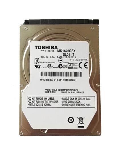 MK1676GSX06 Toshiba 160GB 5400RPM SATA 3Gbps 8MB Cache 2.5-inch Internal Hard Drive