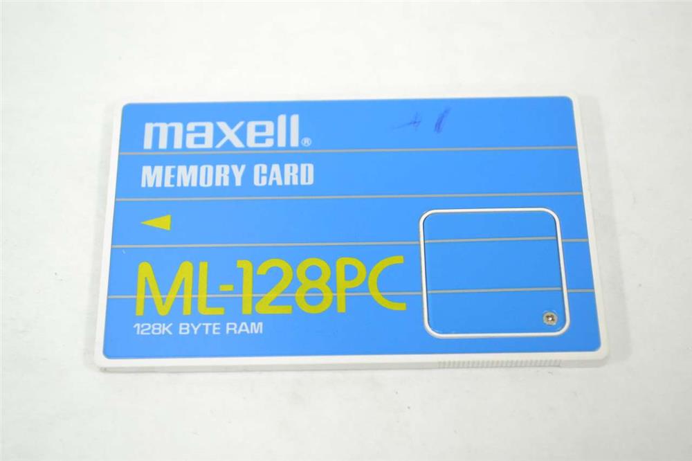 ML-128PC Maxell 128KB Byte RAM PCMCIA Flash Memory Card