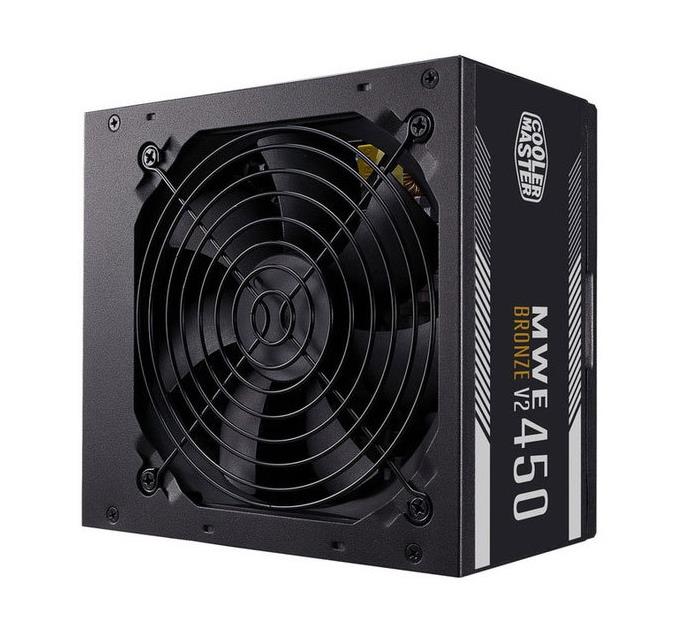 MPE-4501-ACAAW-BS Cooler Master MWE White 450-Watts 100-240V AC 8-4A 50-60Hz 80-Plus Standard ATX Power Supply