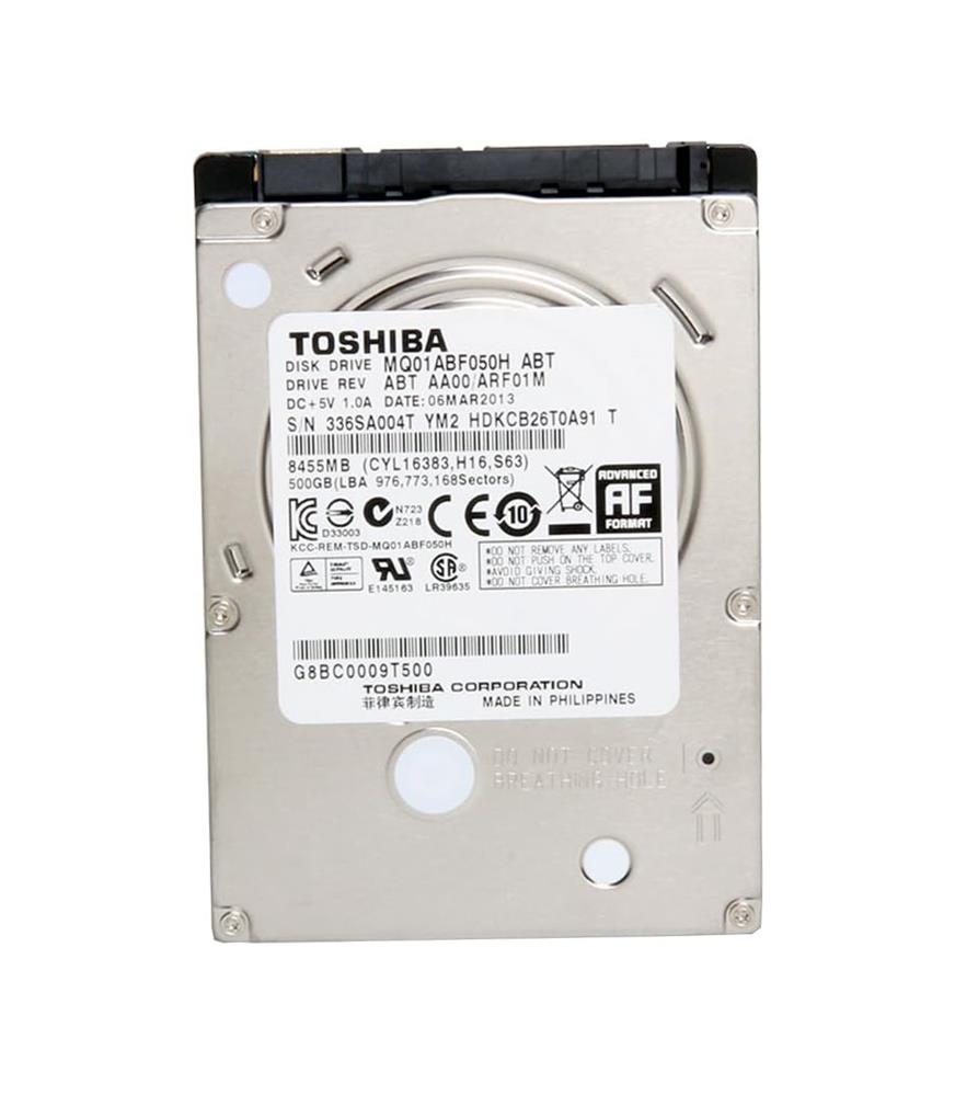 MQ01ABF050H Toshiba Laptop SSHD 500GB 5400RPM SATA 6Gbps 32MB Cache 8GB SSD 2.5-inch Internal Hybrid Hard Drive