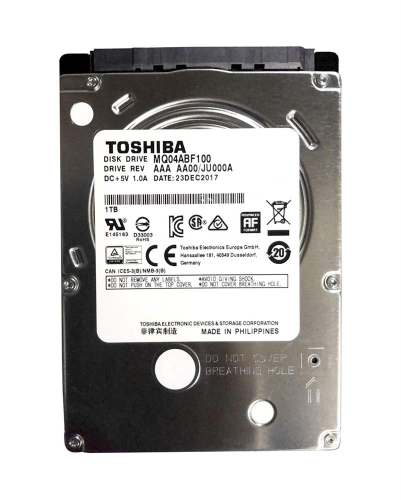 MQ04ABF100 Toshiba Mobile Thin 1TB 5400RPM SATA 6Gbps 128MB Cache (512e) 2.5-inch Internal Hard Drive