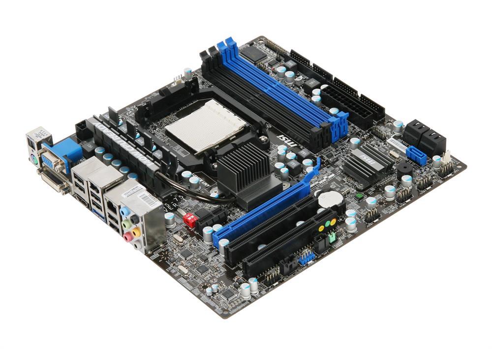 MS04K785GME65 MSI Socket AM3 AMD 785G + SB710 Chipset AMD Phenom II X4/ Phenom II X3/ AMD Athlon II X4/ Athlon II X3/ Athlon II X2 Processors Support DDR3 4x DIMM 5x SATA2 3.0Gb/s Micro-ATX Motherboard (Refurbished)