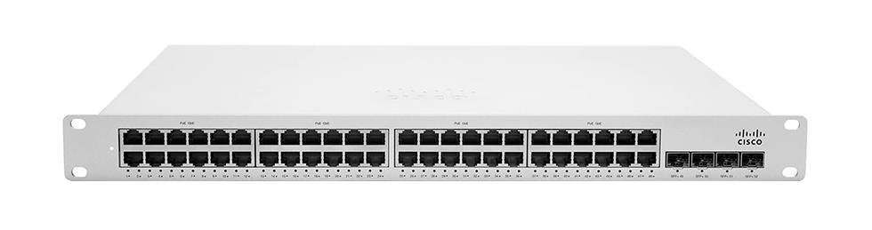 MS350-48-HW Cisco Meraki MS350-48 48-Ports 1000Base-X RJ-45 Manageable Layer3 Rack-mountable 1U Cloud Managed Switch with 4x SFP+ 10G Uplink Ports and 2x Stacking Ports (Refurbished)