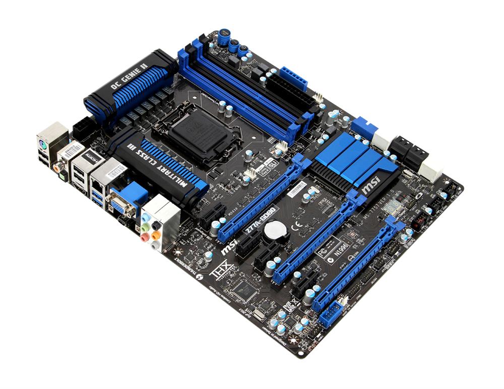 MSI-Z77A-GD80 MSI Z77A-GD80 Socket LGA 1155 Intel Z77 Chipset Core i7 / i5 / i3 / Pentium / Celeron Processors Support DDR3 4x DIMM 4x SATA 3.0Gb/s ATX Motherboard (Refurbished)