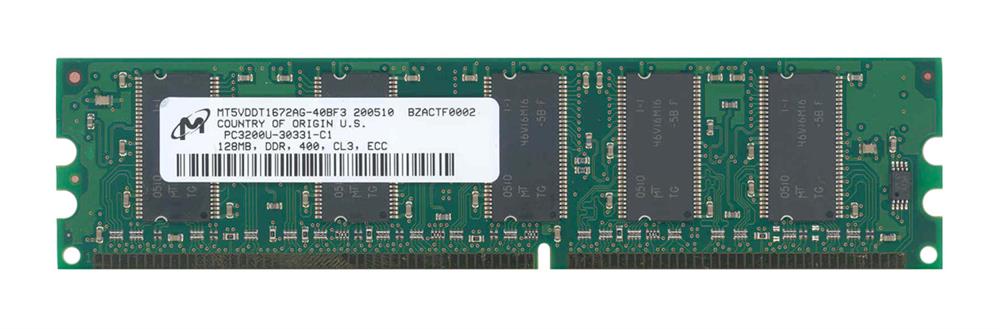 M4L-PC1400ED1S83D128M M4L Certified 128MB 400MHz DDR PC3200 ECC CL3 184-Pin Single Rank x8 DIMM