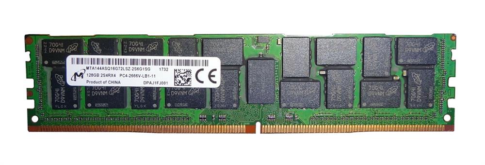 MTA144ASQ16G72LSZ-2S6G1 Micron 128GB PC4-21300 DDR4-2666MHz Registered ECC CL19 288-Pin Load Reduced DIMM 1.2V Octal Rank Memory Module